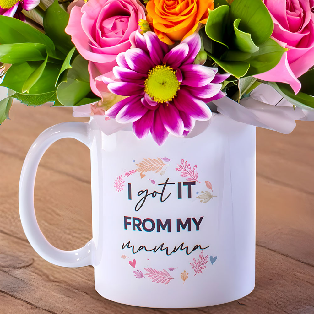 Legacy of Love Flowers in A Mug Arrangement