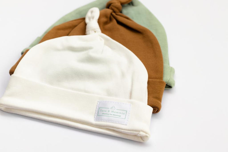 Organic Cotton Plain Baby Hat