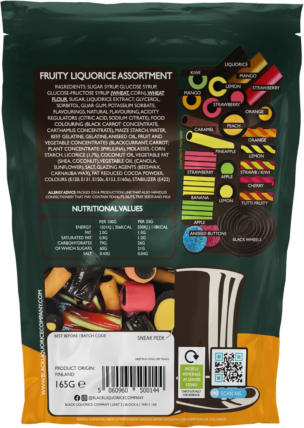 Moresorts Black Soft Fruity Liquorice