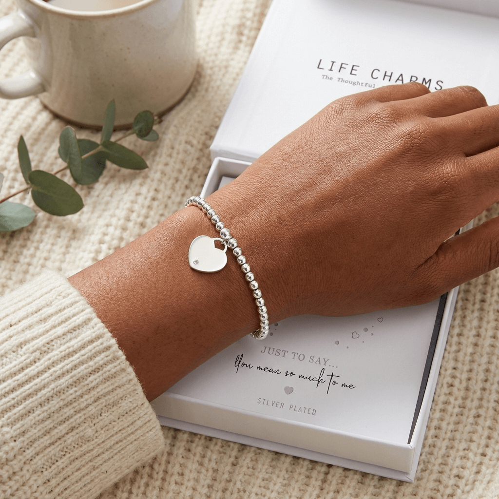 Adore You Heart Bracelet – Silver Plated