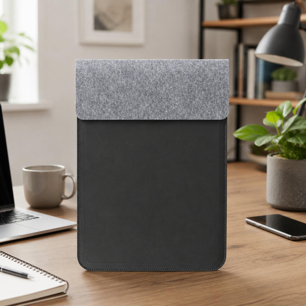 CAMDEN Giftology 14" Felt Laptop Sleeve with 15W Magnetic Charger