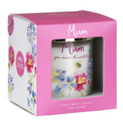 Mum's Floral Candle