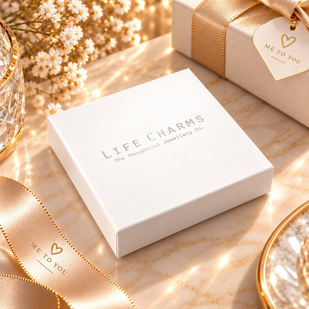 Gold Libra star sign necklace box, Purpink Kenya
