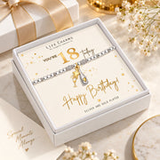 Milestone 18th birthday bracelet in gift box, Purpink Kenya