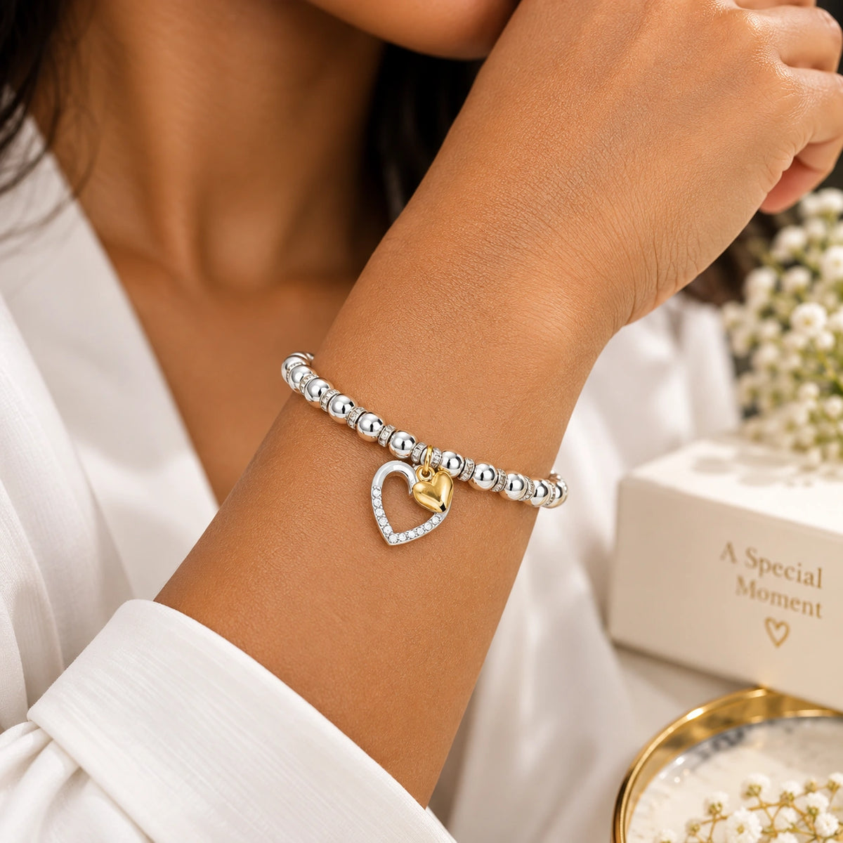 30th birthday gift bracelet with heart charms, Kenya