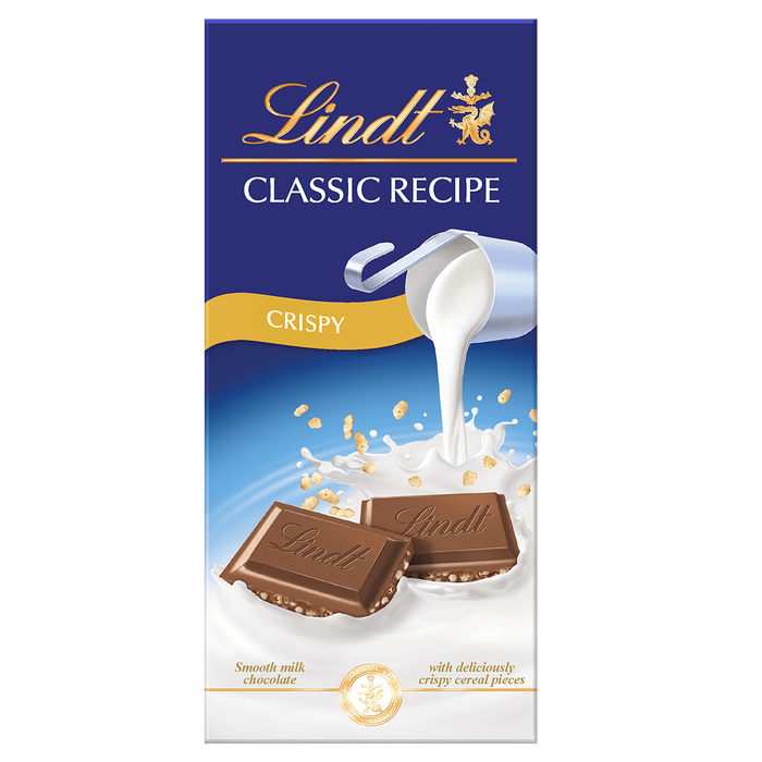 Lindt Classic Recipe Crispy Chocolate Bar 125g