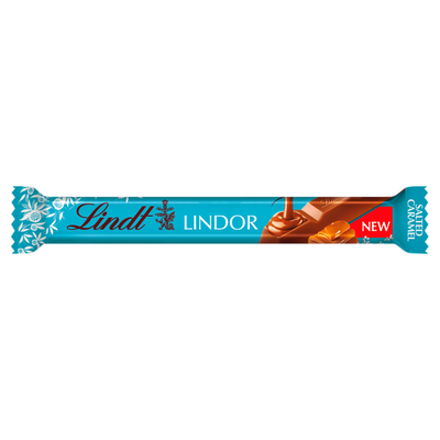 Lindt LINDOR Milk Salted Caramel Bar 38g