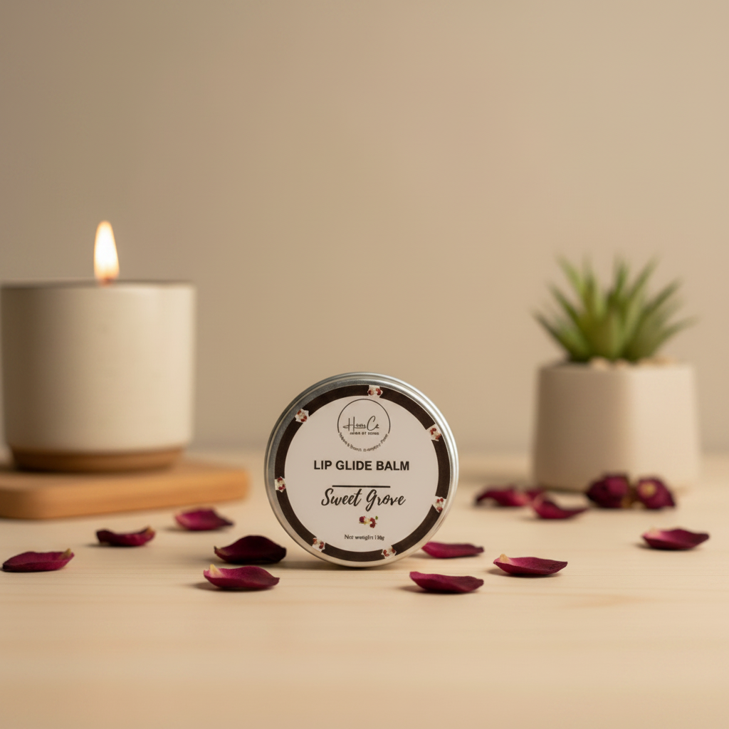 Sweet Grove Lip Glide Balm – 10g Hydrating Lip Care Jar