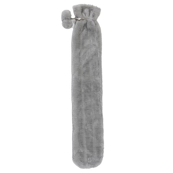 Grey Faux Fur 30 Inch Hot Water Bottle