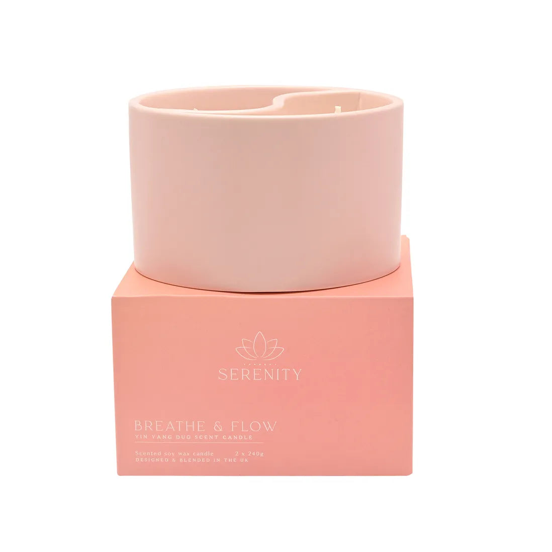 Serenity Yin Yan Breathe & Flow Ceramic Candle - 650g