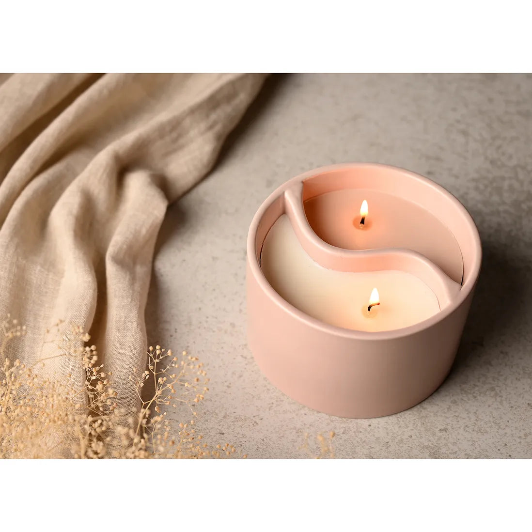 Serenity Yin Yan Breathe & Flow Ceramic Candle - 650g