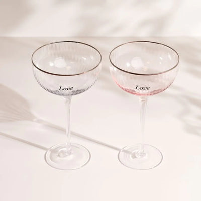 Amore Set of 2 Couple Glasses - Love