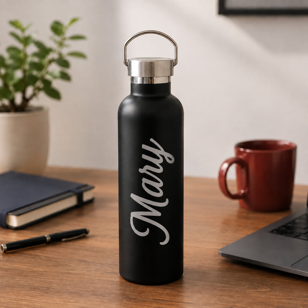 Personalised 32oz Insulated Wide-Mouth Stainless Steel Water Bottle