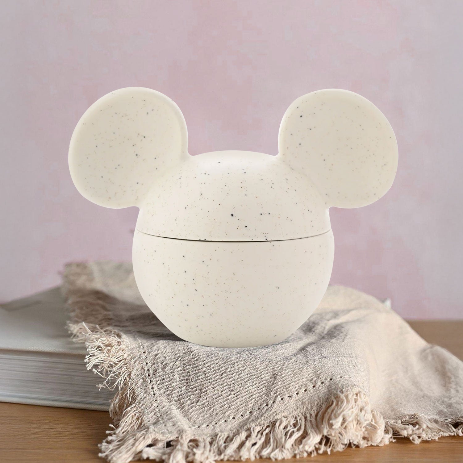 Disney Mickey Ceramic Vessel Fragranced Candle – White