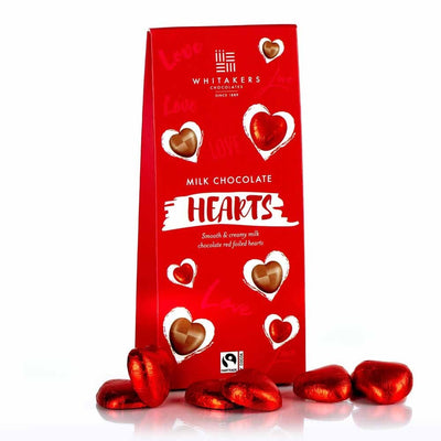 Whitakers Milk Chocolate Hearts Gift Box