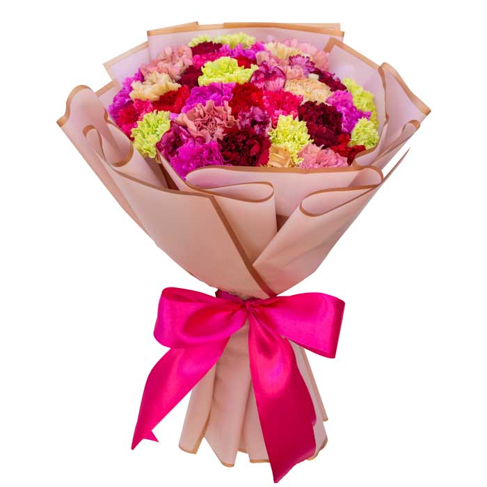 Exclusive Mixed Carnation Bouquet