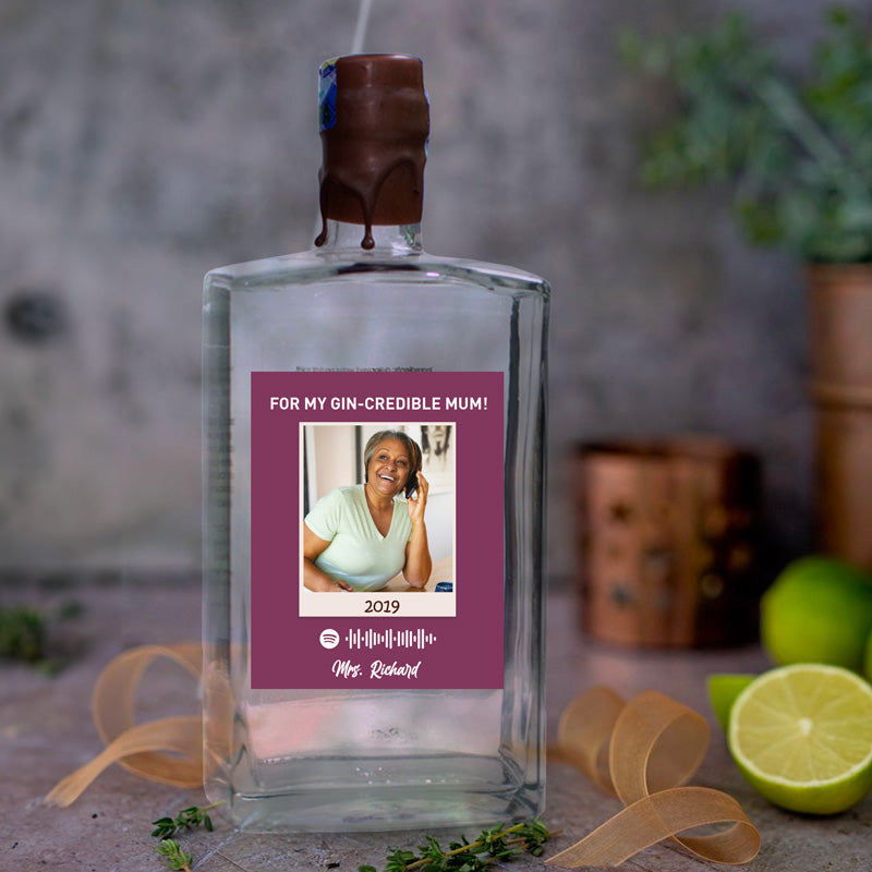 Personalised For My Gin-credible Mum Gin with Music