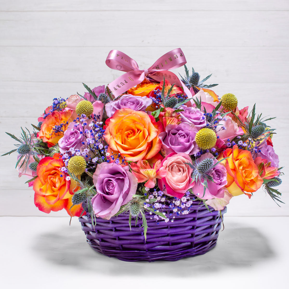 Sunshine Mixed Flower Basket