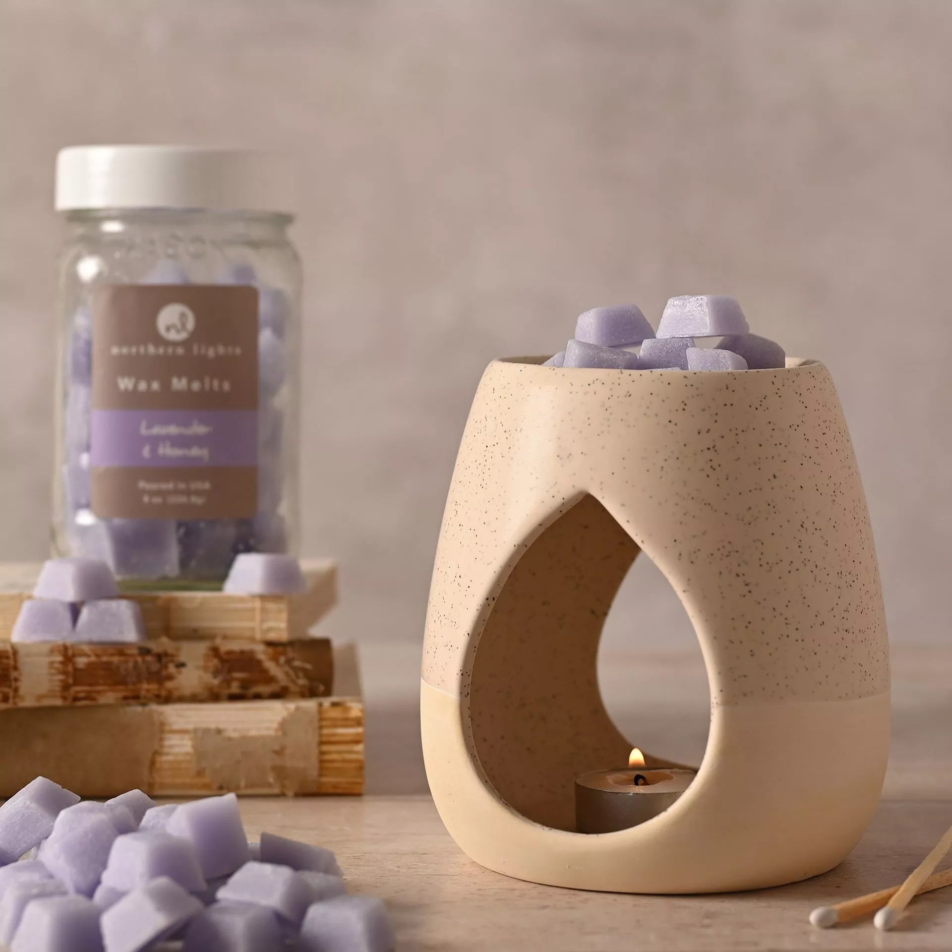 Northern Lights Wax Melts Jar 7oz - Lavender & Honey