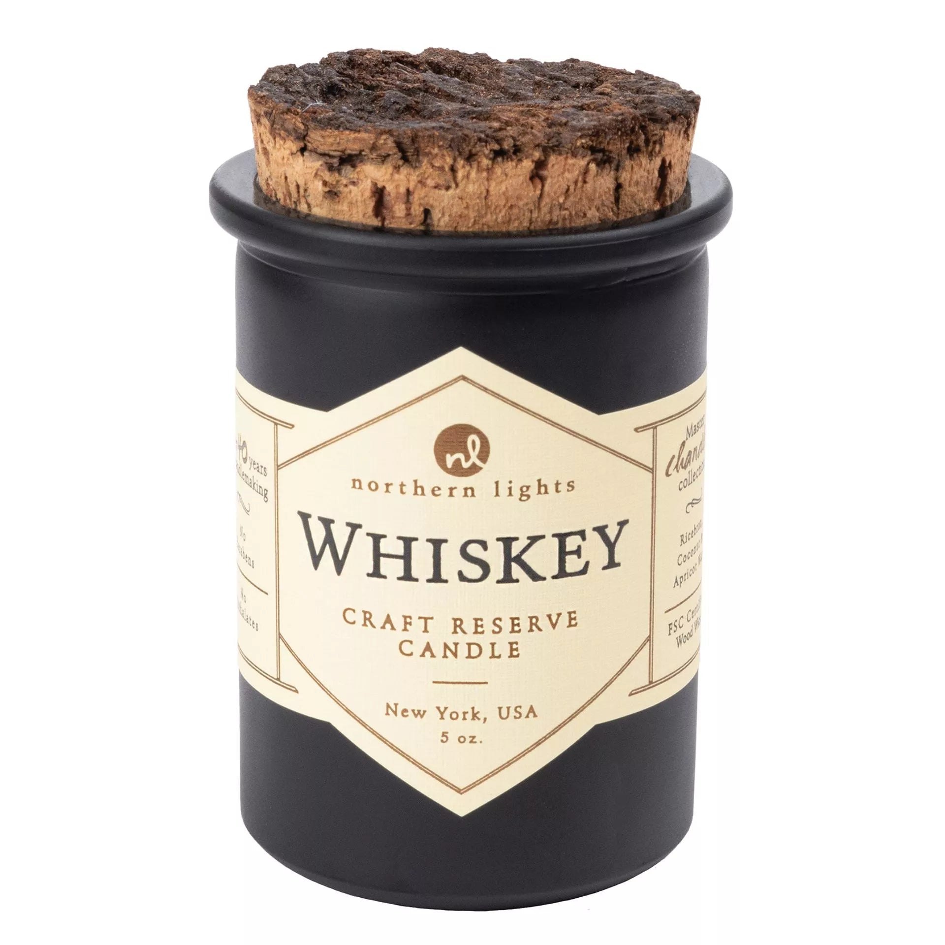 Northern Lights 5oz Candle Woodwick Spirit Jar - Whiskey Reserve