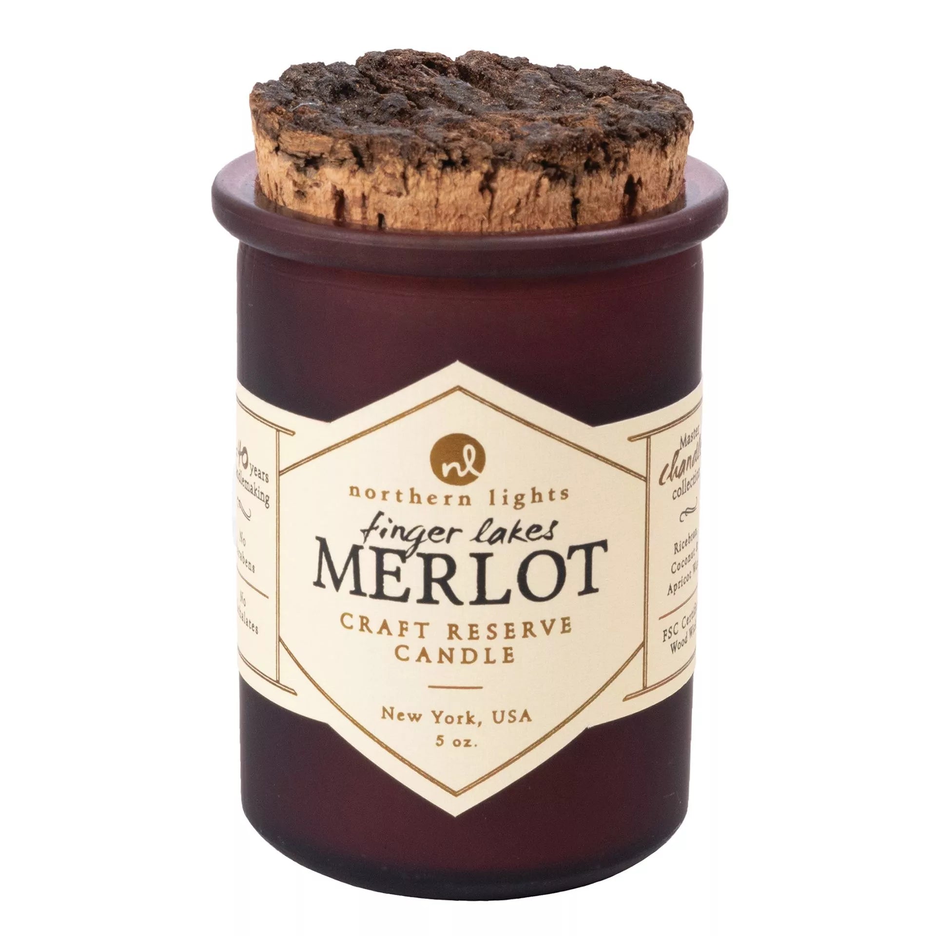 Northern Lights 5oz Candle Woodwick Spirit Jar - Merlot