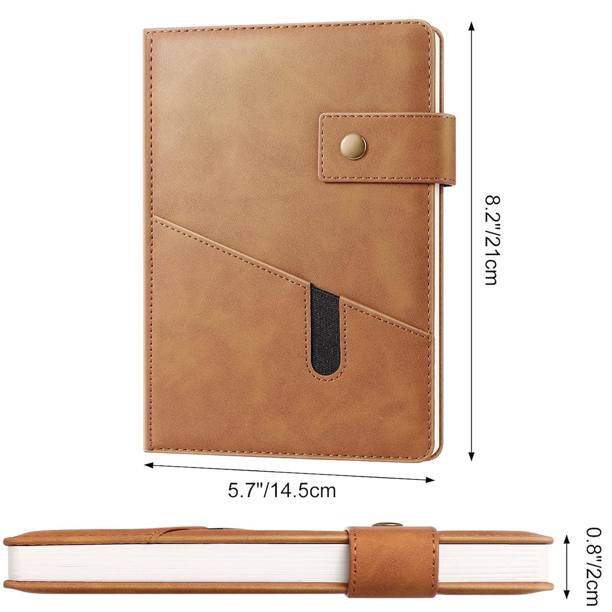 Personalised Vardin PU Leather A5 Notebooks