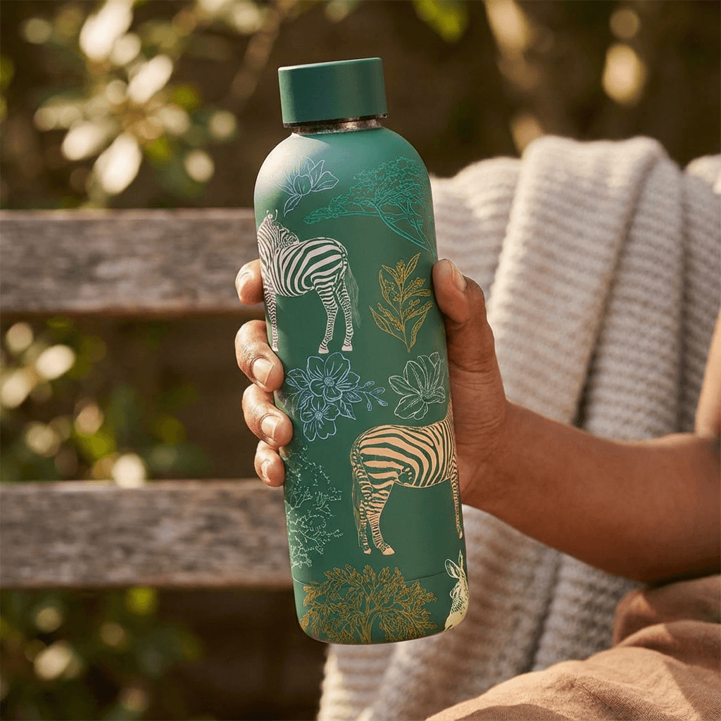 The Art Carte Insulated Bottle - 500ml Green Edition