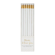 Pencil Set Gift For Mum - Set of 6 Mum Pencils