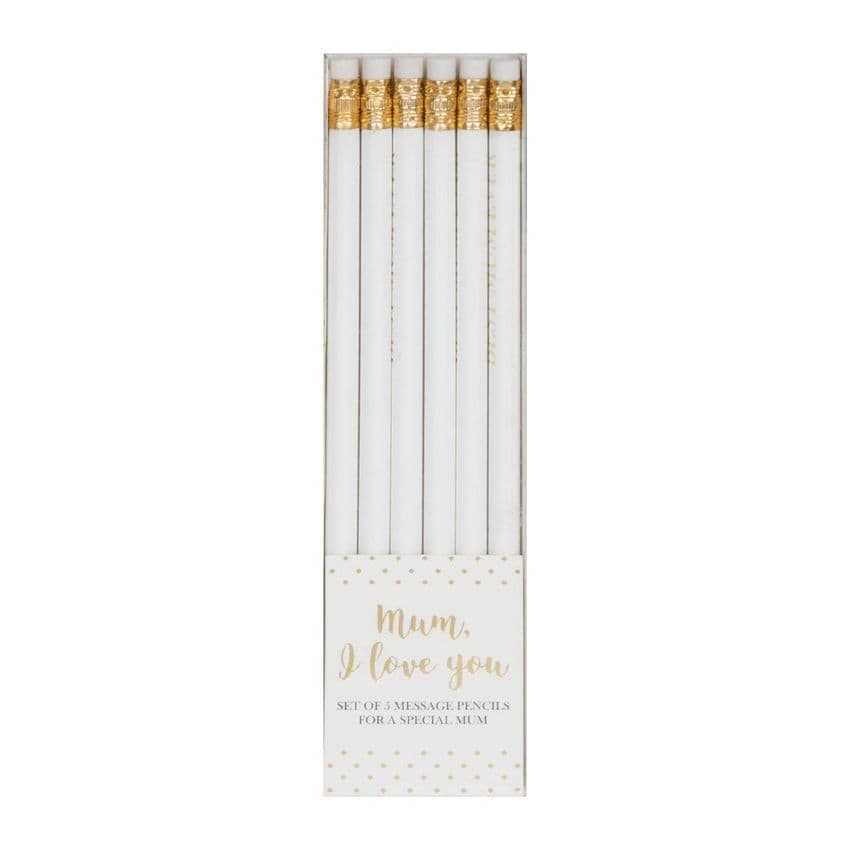 Pencil Set Gift For Mum - Set of 6 Mum Pencils