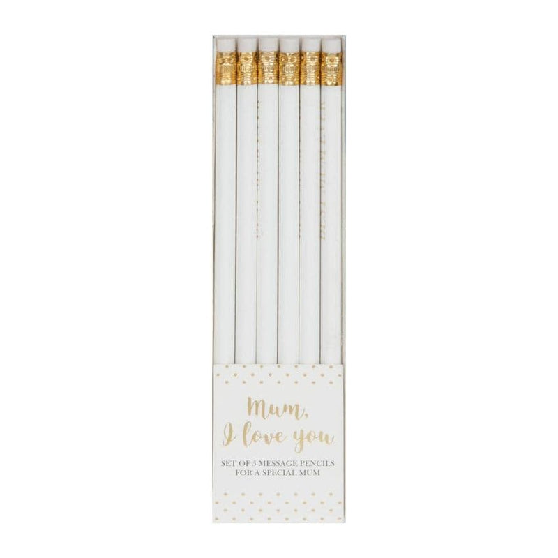 Pencil Set Gift For Mum - Set of 6 Mum Pencils