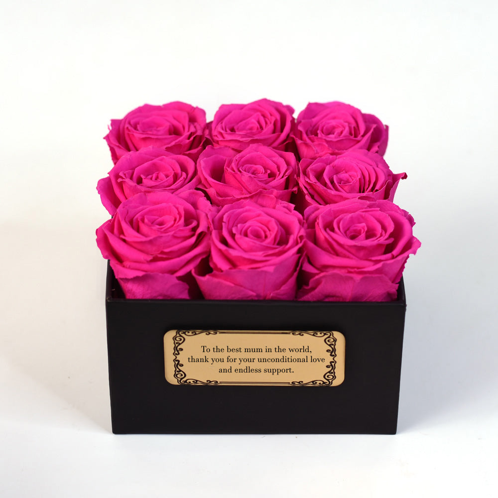 Perky Pink Preserved Roses in a Box – Purpink Gifts Ltd