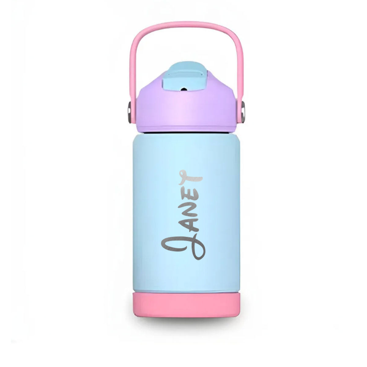 Kids Insulated Water Bottle with Straw-530ml