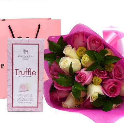 Roses & Whitakers Chocolate Truffles Gift Box - 150g