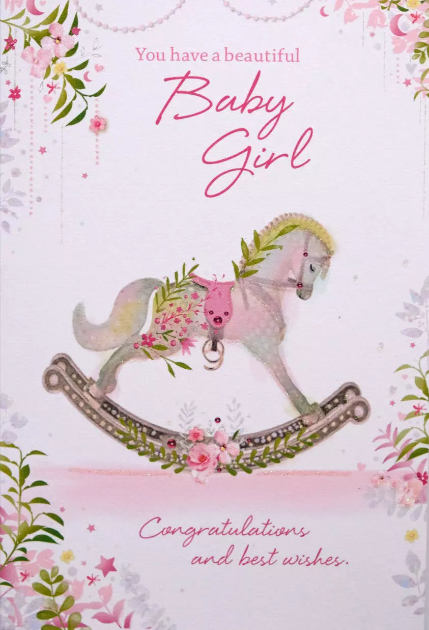 "Baby Girl" Greeting Card