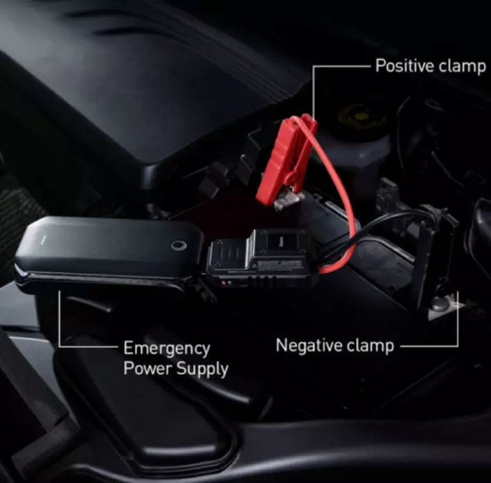 Baseaus Car Jump Starter Power Bank 1000mAh – 12V Portable Battery Booster