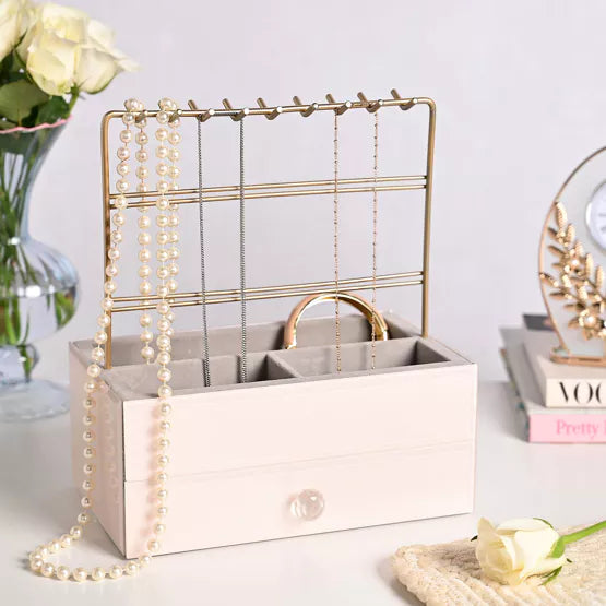 Sophia Classic Nude Glass Jewellery Box & Hanger