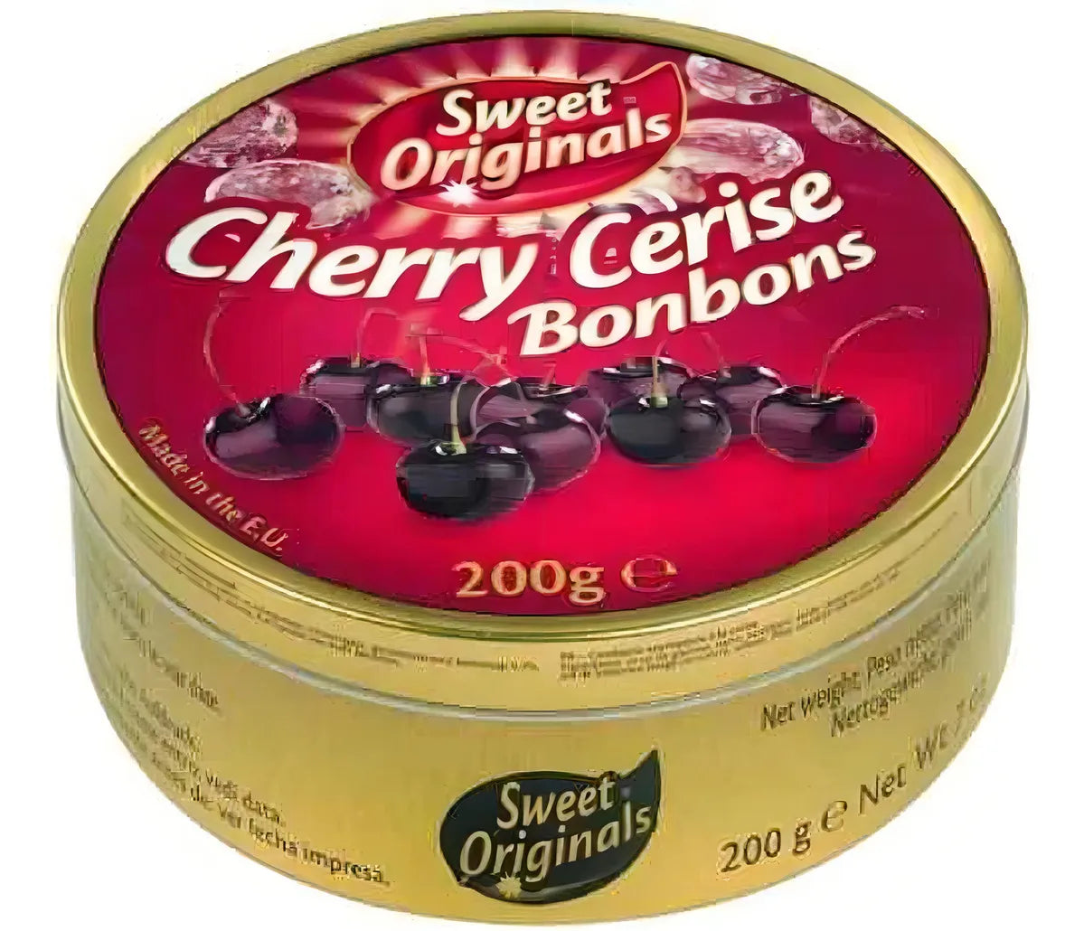 Sweets Original Cherry Bonbon Travel Sweets Tin – 200 g