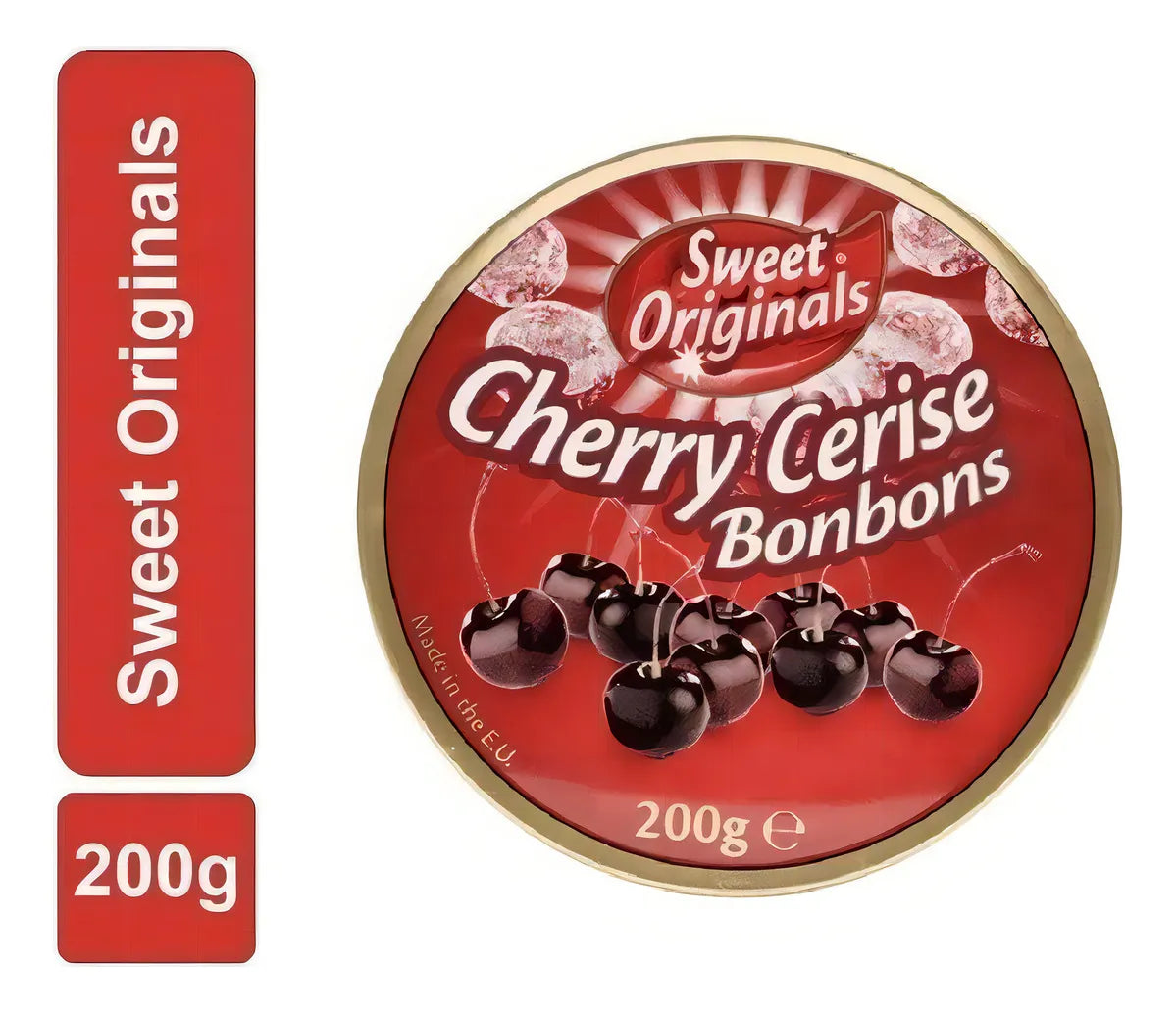 Sweets Original Cherry Bonbon Travel Sweets Tin – 200 g