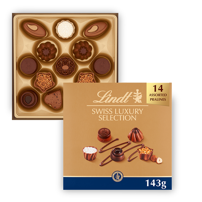 Lindt Swiss Luxury Selection Chocolate Box 143g