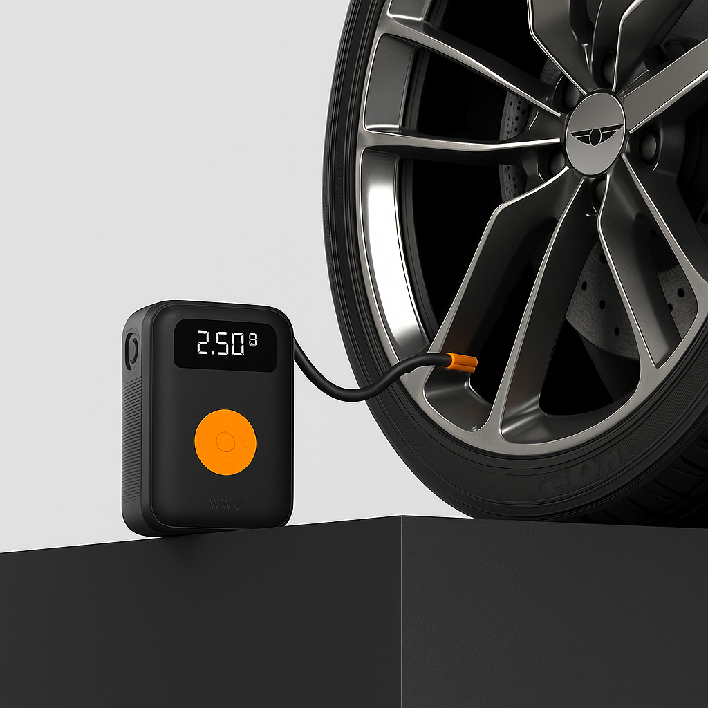 SwiftFill Auto Tire Inflator – Cordless Portable Air Compressor