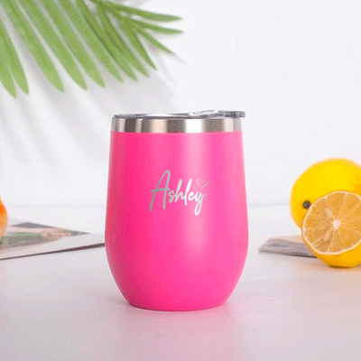 Personalised Round Bottomed Tumbler