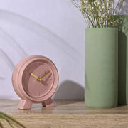 Interval Ceramic Mantle Clock – Pink Clay