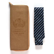 Tie & Cufflink Travel Case - Camel