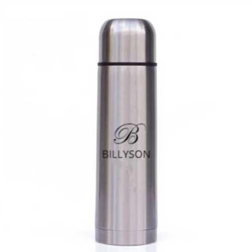 Silver Personalised Bullet Thermos, 750ml - Name