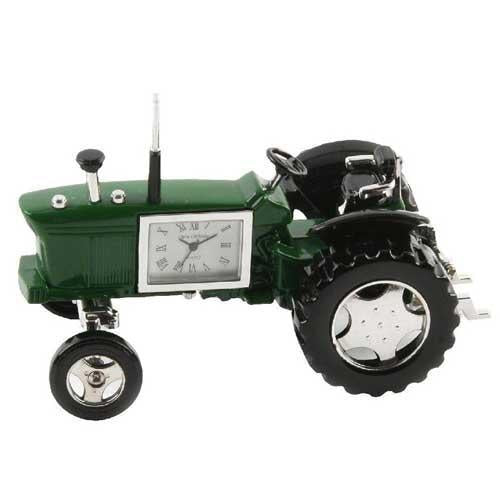 Collectable Miniature Clock - Green Tractor