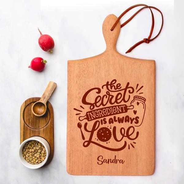 Personalised Chopping Board - Cooking With Love
