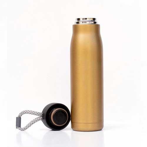 Personalised Sports Vacuum Bottle 600ml - Gold