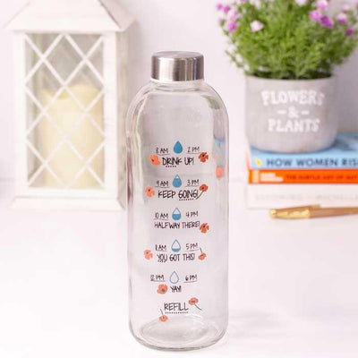 DrinkUp IL Glass Water Bottle (BPA Free)