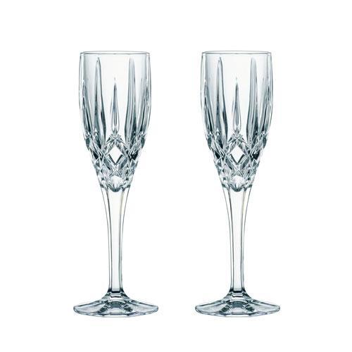 Twin Crystal Toasting Flute Glasses