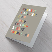 GoodBye Farewell A6 Card